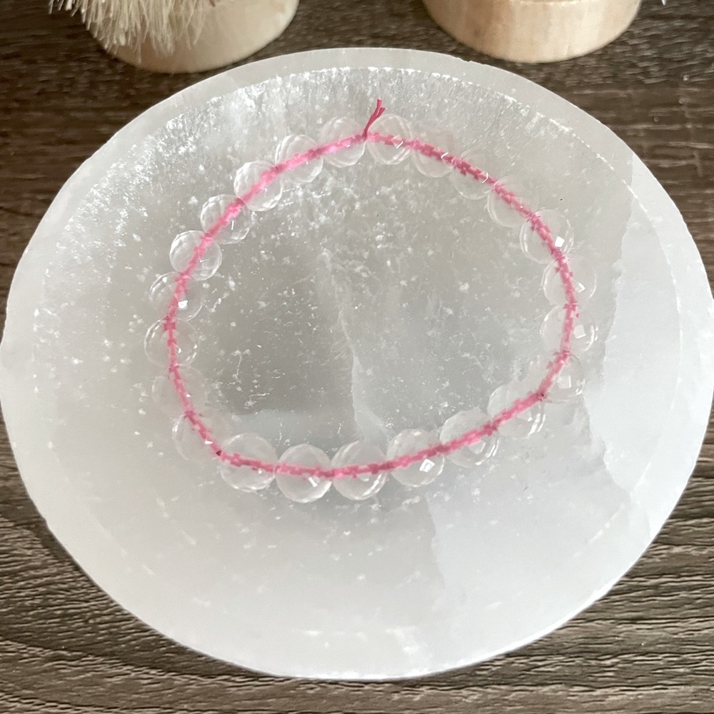 Rose quarts crystal bracelet